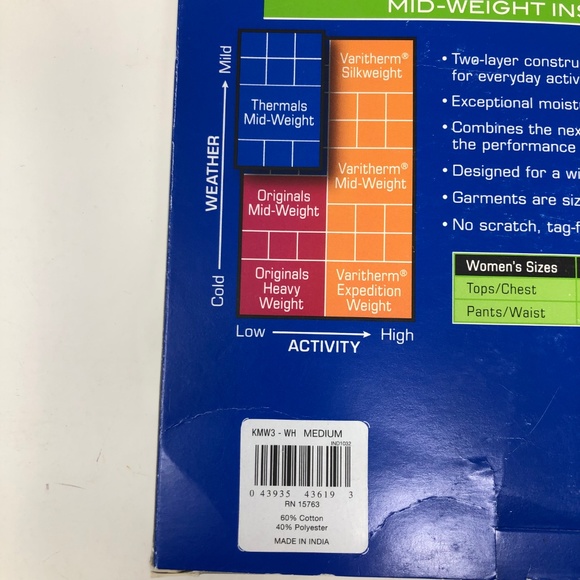 NEW DuoFold by Champion Womens Thermal Shirt M - Picture 5 of 6